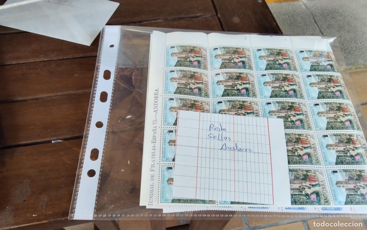 Sellos: RESTO DE SELLOS DE ANDORRA EN PLIEGOS - Foto 12