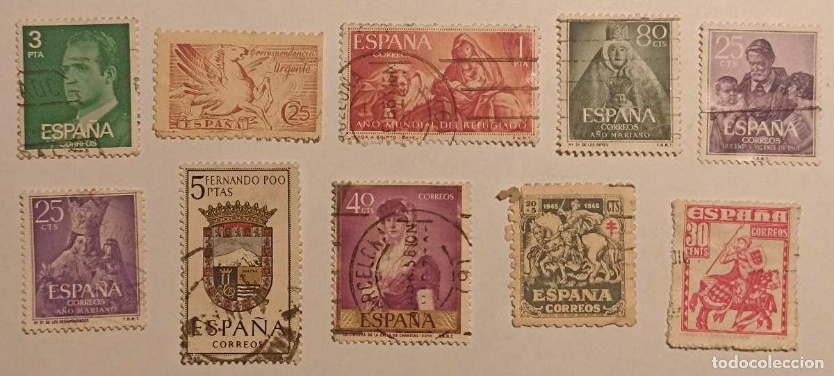 Sellos: Lote 10 sellos de Espa&ntilde;a H - Foto 1