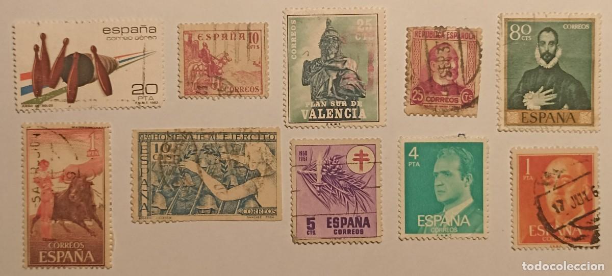 Sellos: Lote 10 sellos de Espa&ntilde;a M - Foto 1