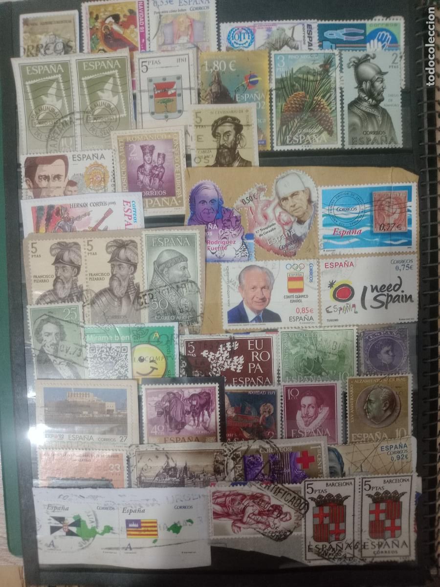 Sellos: Espa&ntilde;a: lote de 42 sellos - Foto 1
