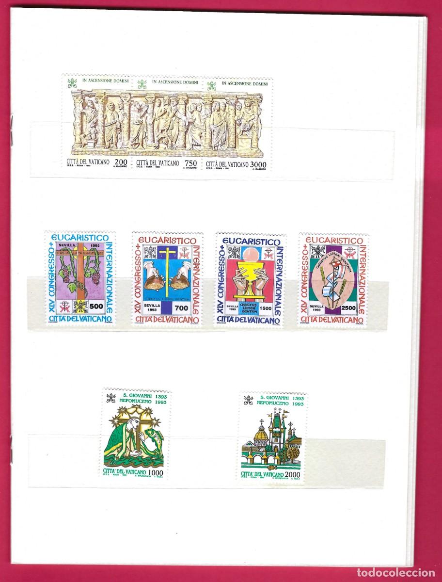 Sellos: Vaticano. A&ntilde;o 1993. Carpeta oficial. - Foto 4