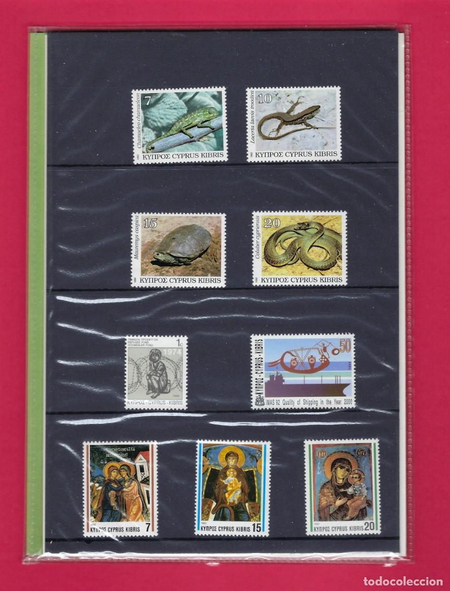 Sellos: Chipre. A&ntilde;o 1992. Carpeta oficial. - Foto 2