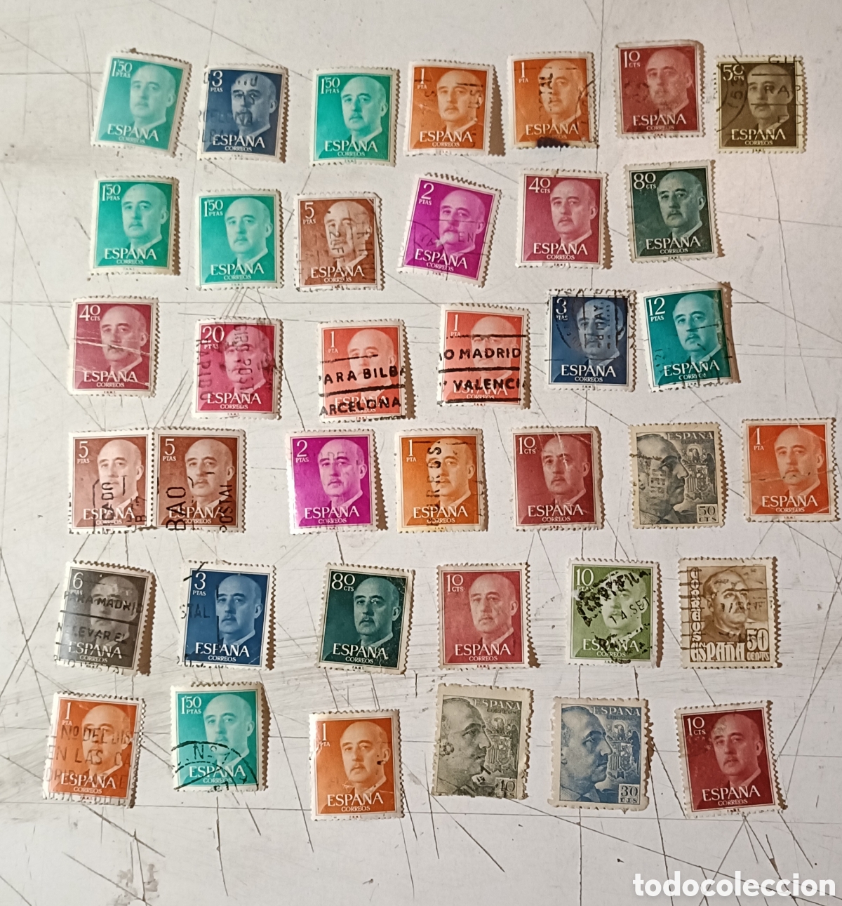 Sellos: Lote de sellos de Franco - Foto 1