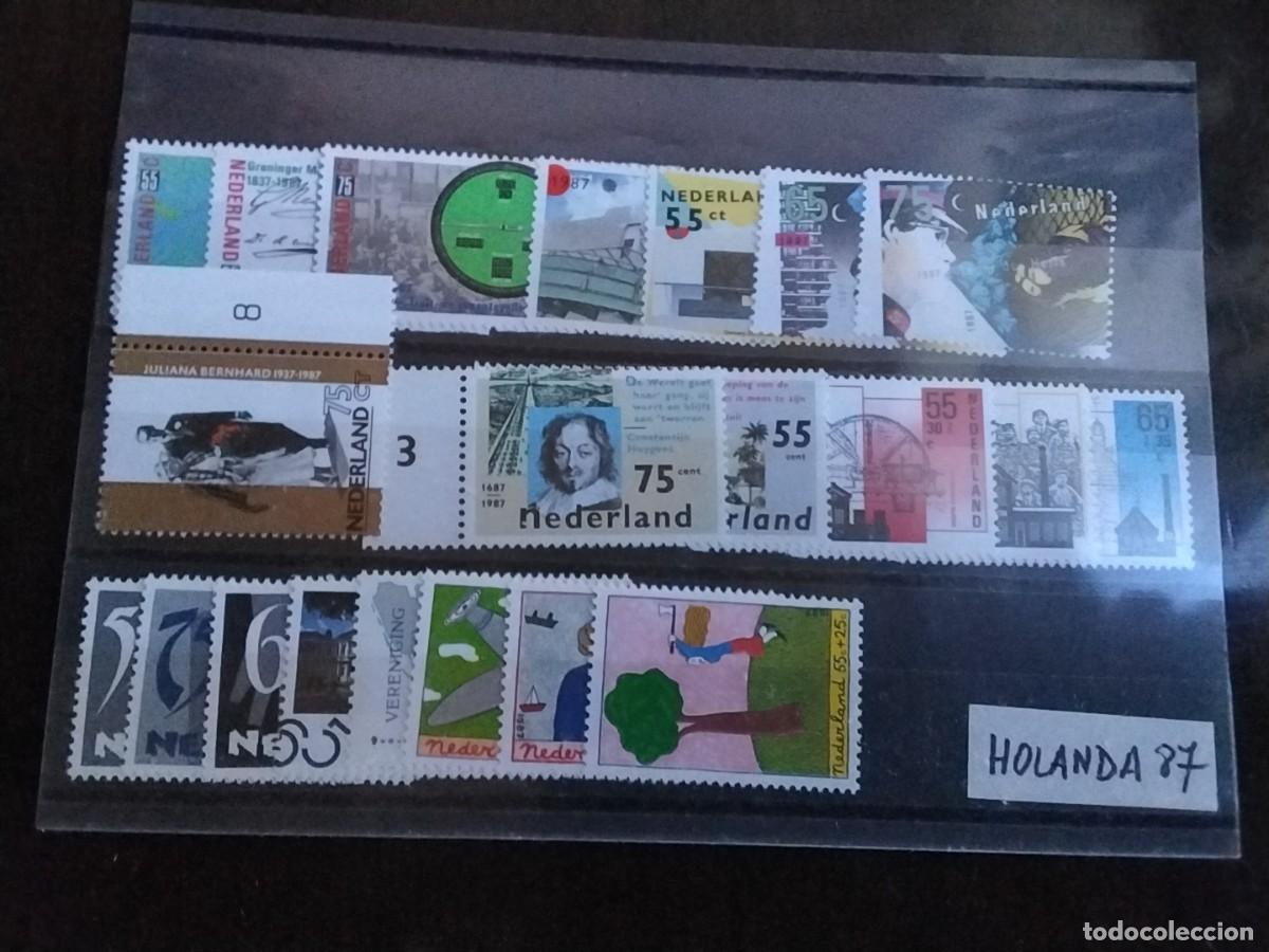 Sellos: Lote sellos Holanda 1987 - Foto 1