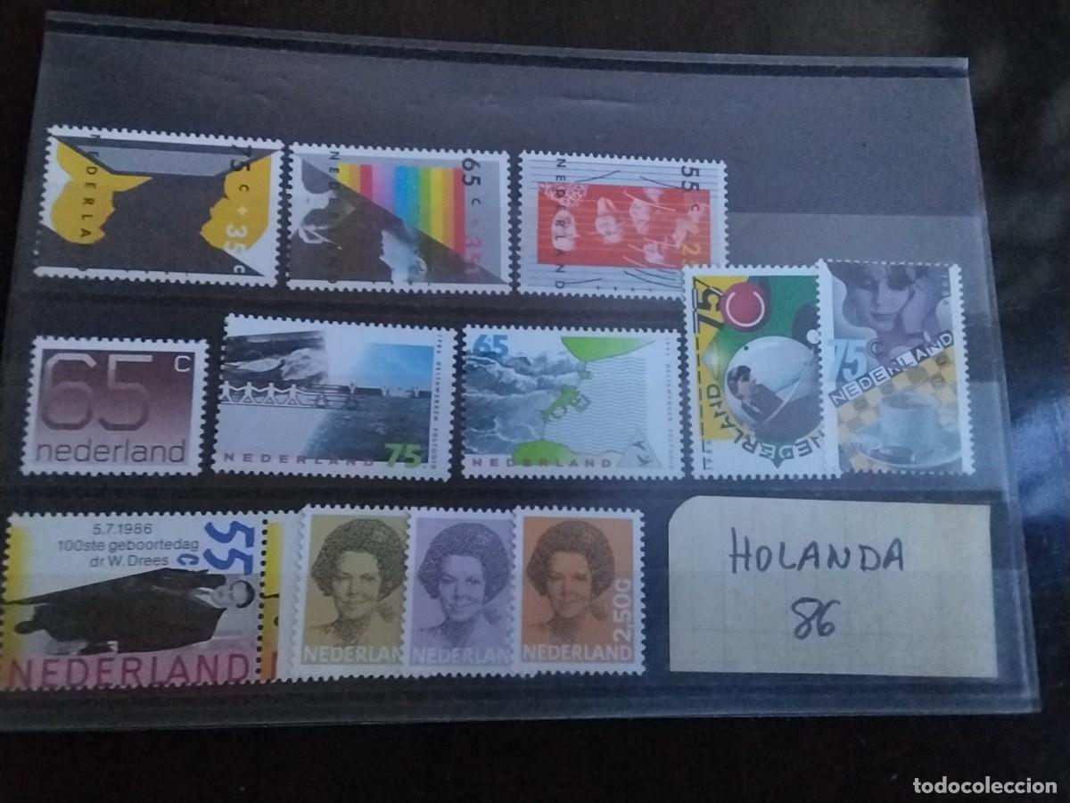 Sellos: Lote sellos Holanda 1986 - Foto 1