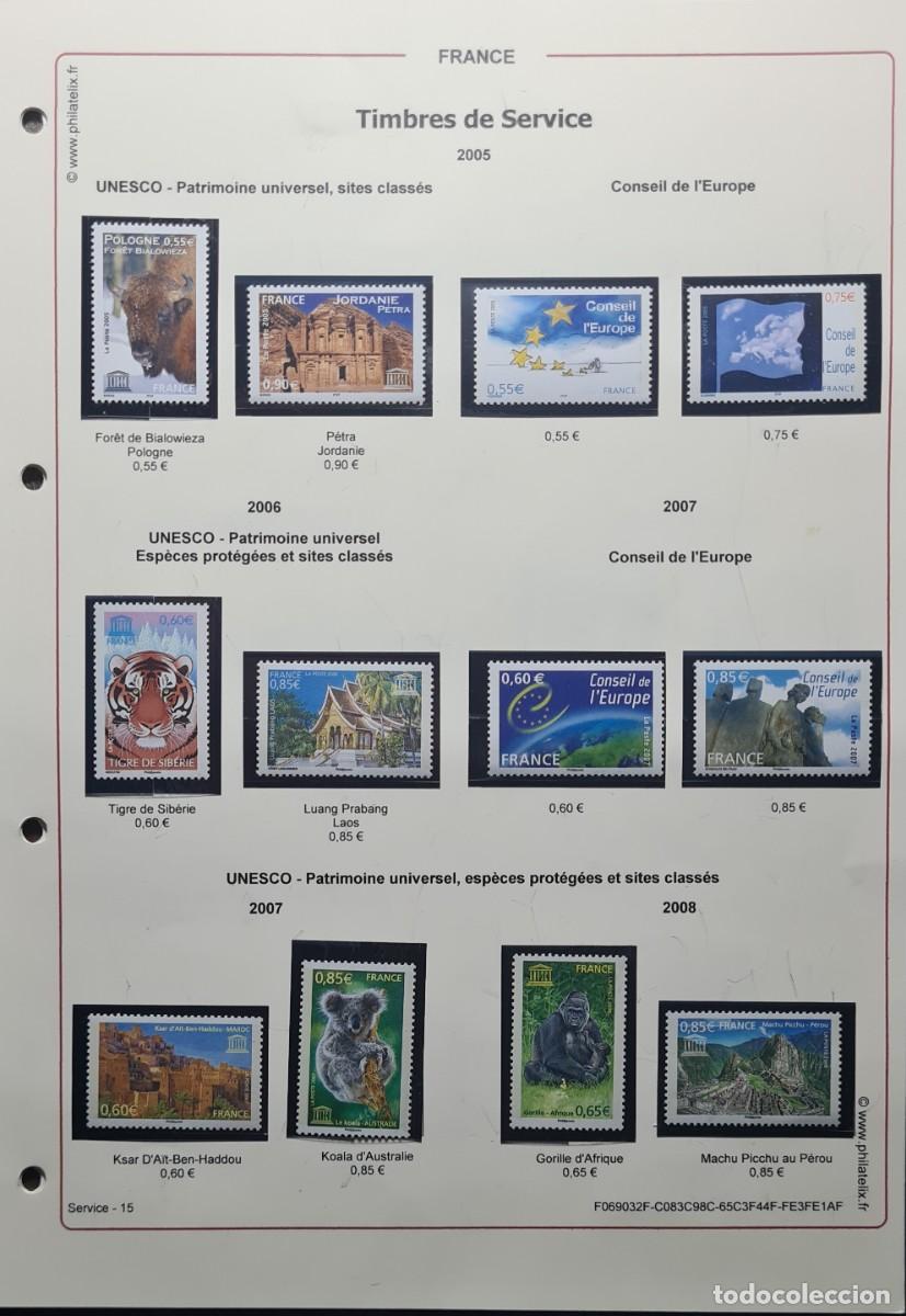 Sellos: Sellos de servicio de Francia 1990-2017 UNESCO - Foto 2