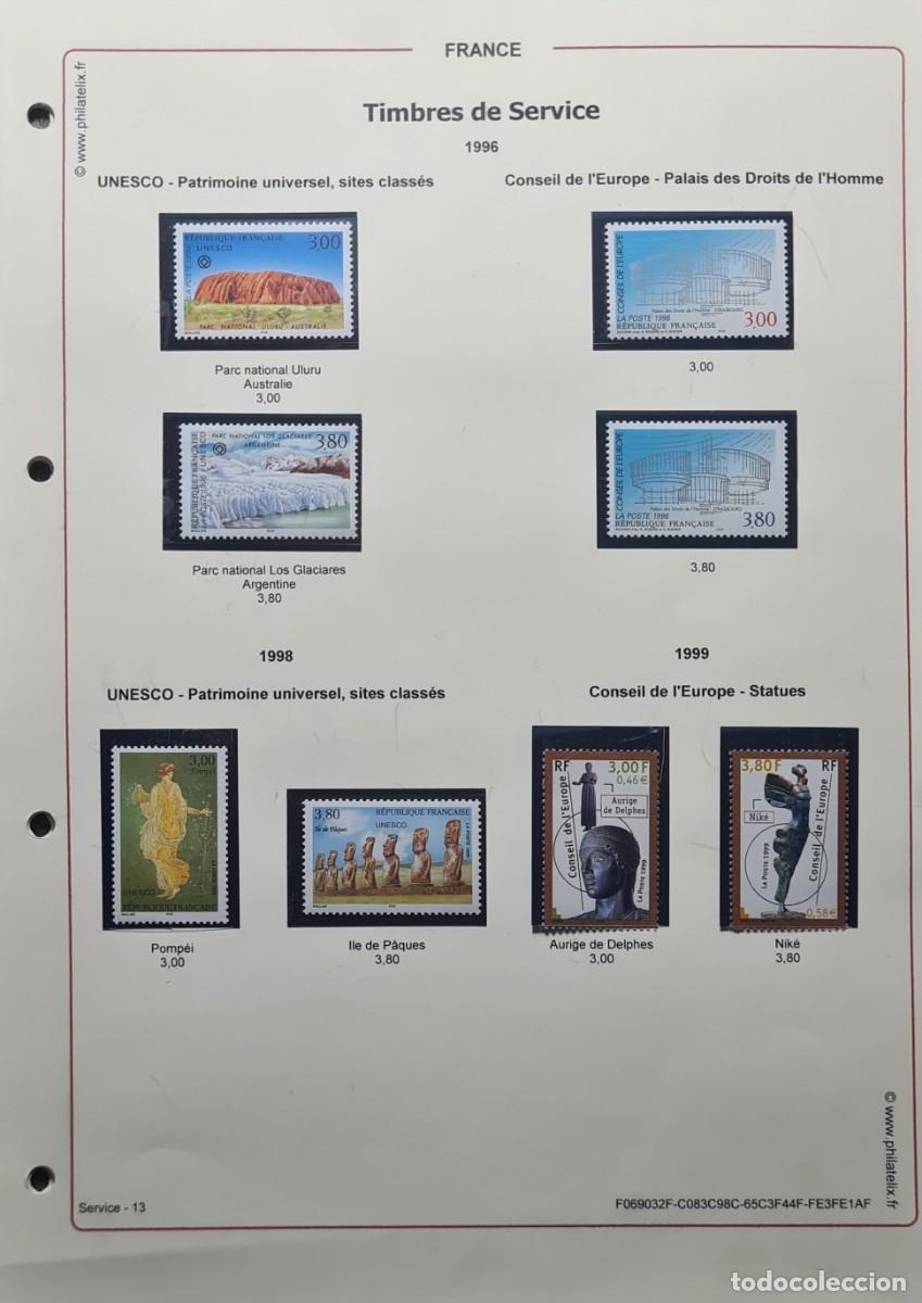 Sellos: Sellos de servicio de Francia 1990-2017 UNESCO - Foto 6