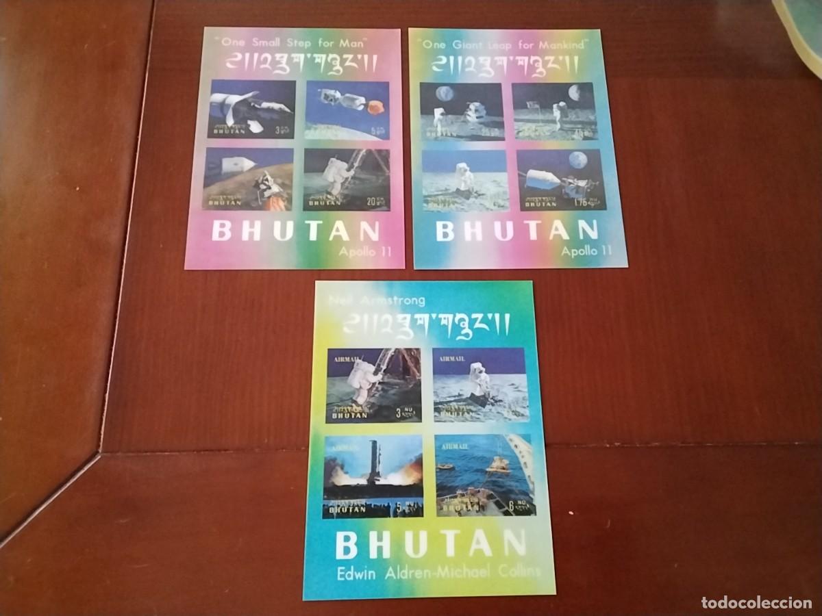 Sellos: Hojas bloque Bhutan 1970 - Foto 1