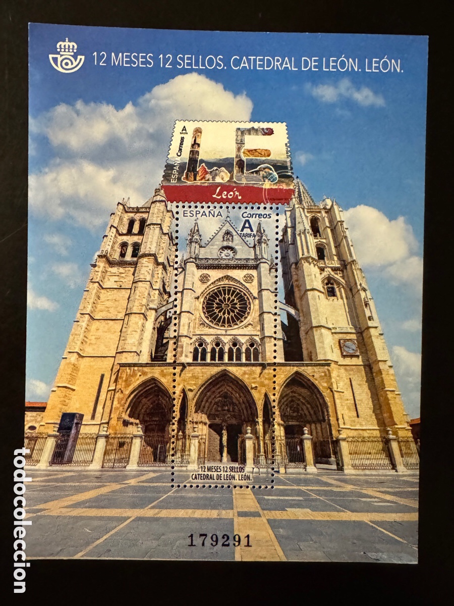 Sellos: Sello tarifa A catedral de Le&oacute;n - Foto 1