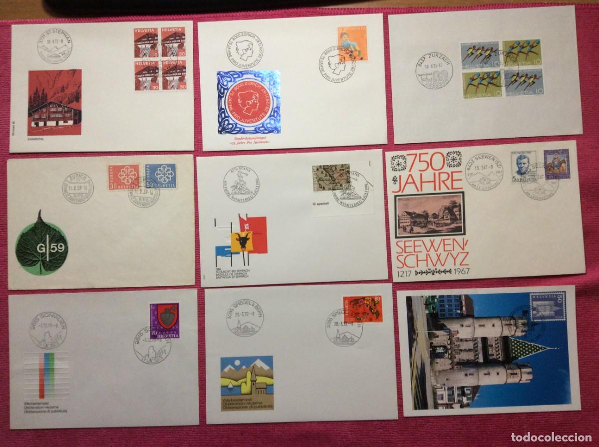 Sellos: SUIZA. LOTE 9 DOCUMENTOS VARIADOS (2LLA64) - Foto 1