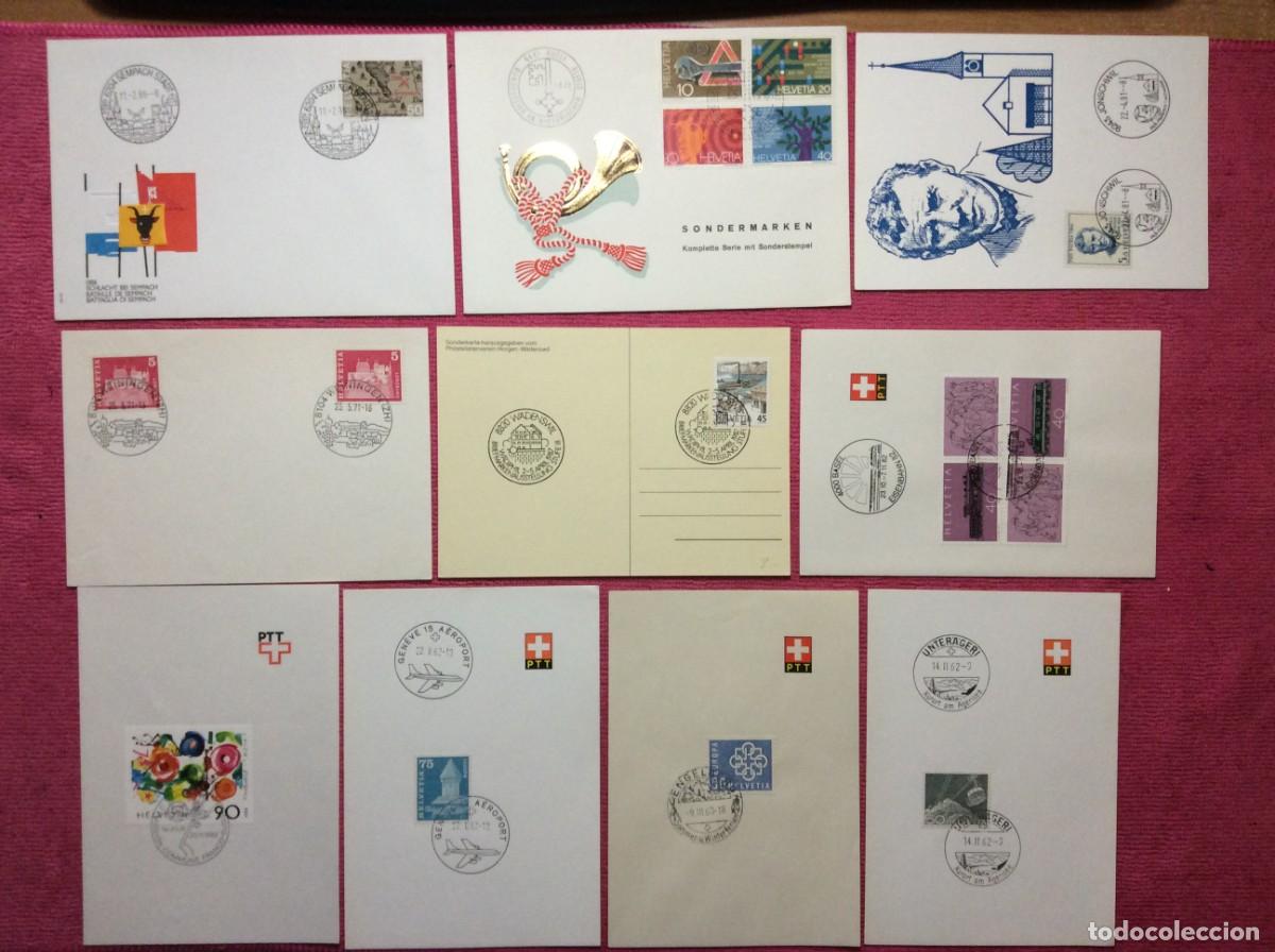 Sellos: SUIZA. LOTE 10 DOCUMENTOS VARIADOS (2LLA66) - Foto 1