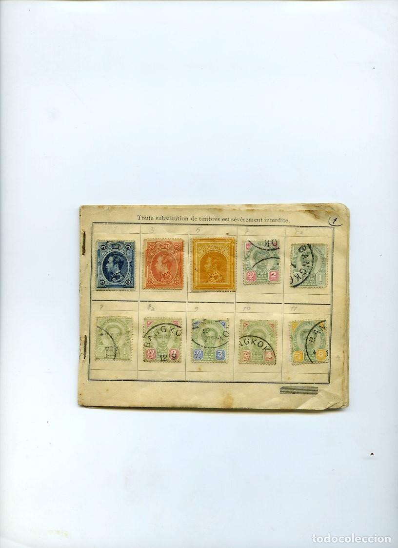Sellos: COLECCI&Oacute;N DE 124 SELLOS DE SIAM - Foto 1