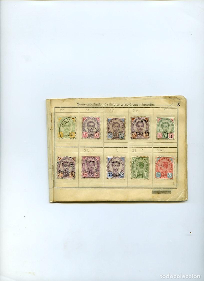 Sellos: COLECCI&Oacute;N DE 124 SELLOS DE SIAM - Foto 2
