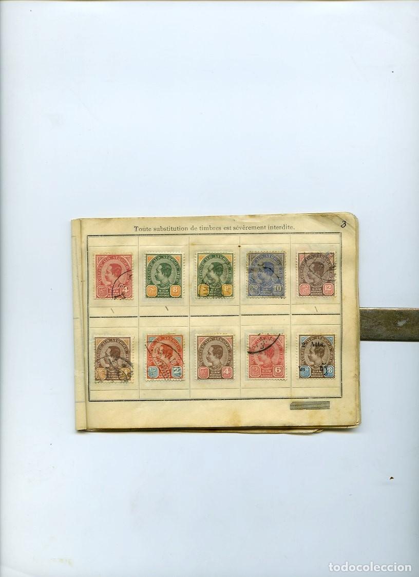 Sellos: COLECCI&Oacute;N DE 124 SELLOS DE SIAM - Foto 3