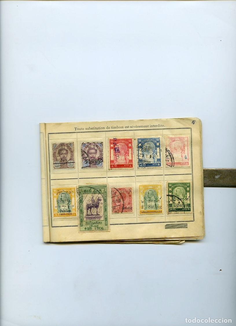 Sellos: COLECCI&Oacute;N DE 124 SELLOS DE SIAM - Foto 5