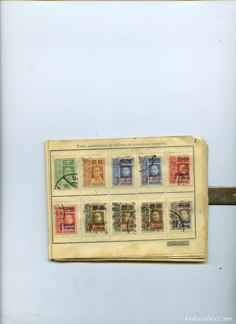 Sellos: COLECCI&Oacute;N DE 124 SELLOS DE SIAM - Foto 8