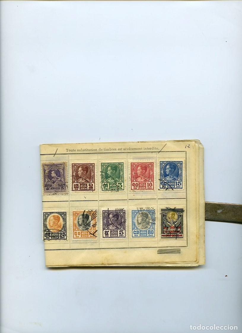 Sellos: COLECCI&Oacute;N DE 124 SELLOS DE SIAM - Foto 12