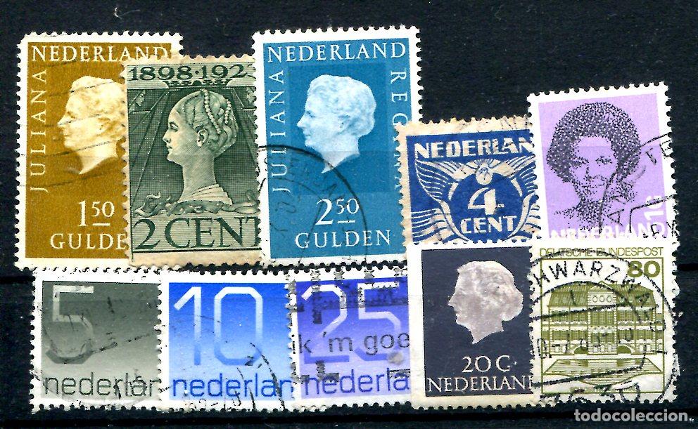 Sellos: 10 sellos diferentes de Holanda - Foto 1