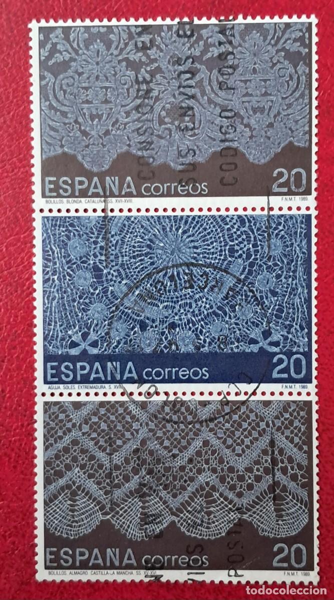 Timbres: BORDADOS Y ENCAJES - LOTE DE SELLOS DE LA SERIE.