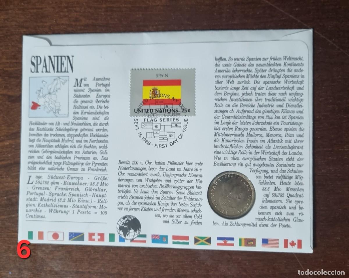 Sellos: Lote sobres con sellos y monedas - Foto 5