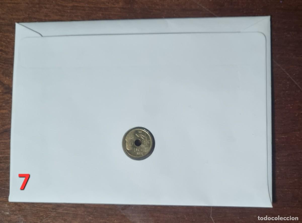 Sellos: Lote sobres con sellos y monedas - Foto 7