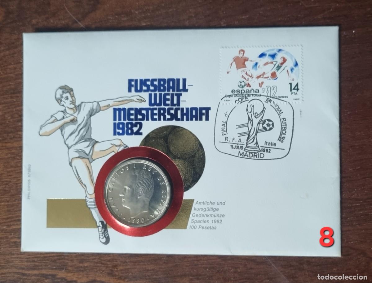 Sellos: Lote sobres con sellos y monedas - Foto 8