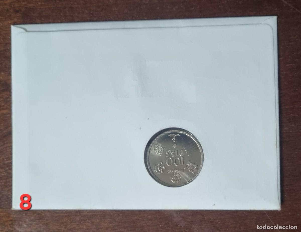 Sellos: Lote sobres con sellos y monedas - Foto 9