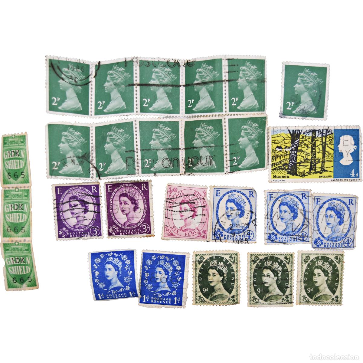 Timbres: Sellos ingleses - Lote de 26