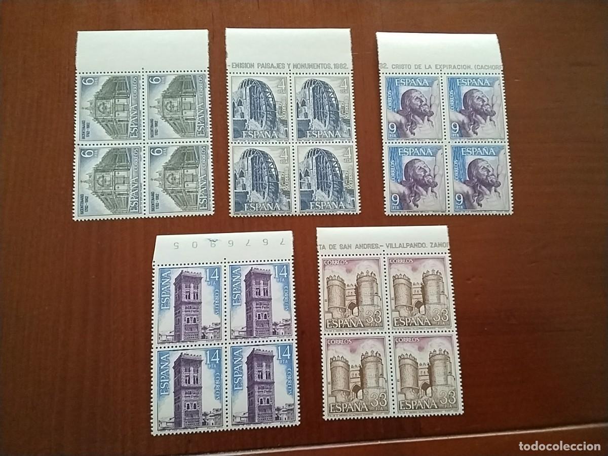Sellos: Lote sellos Espa&ntilde;a en bloque de 4 - Foto 1