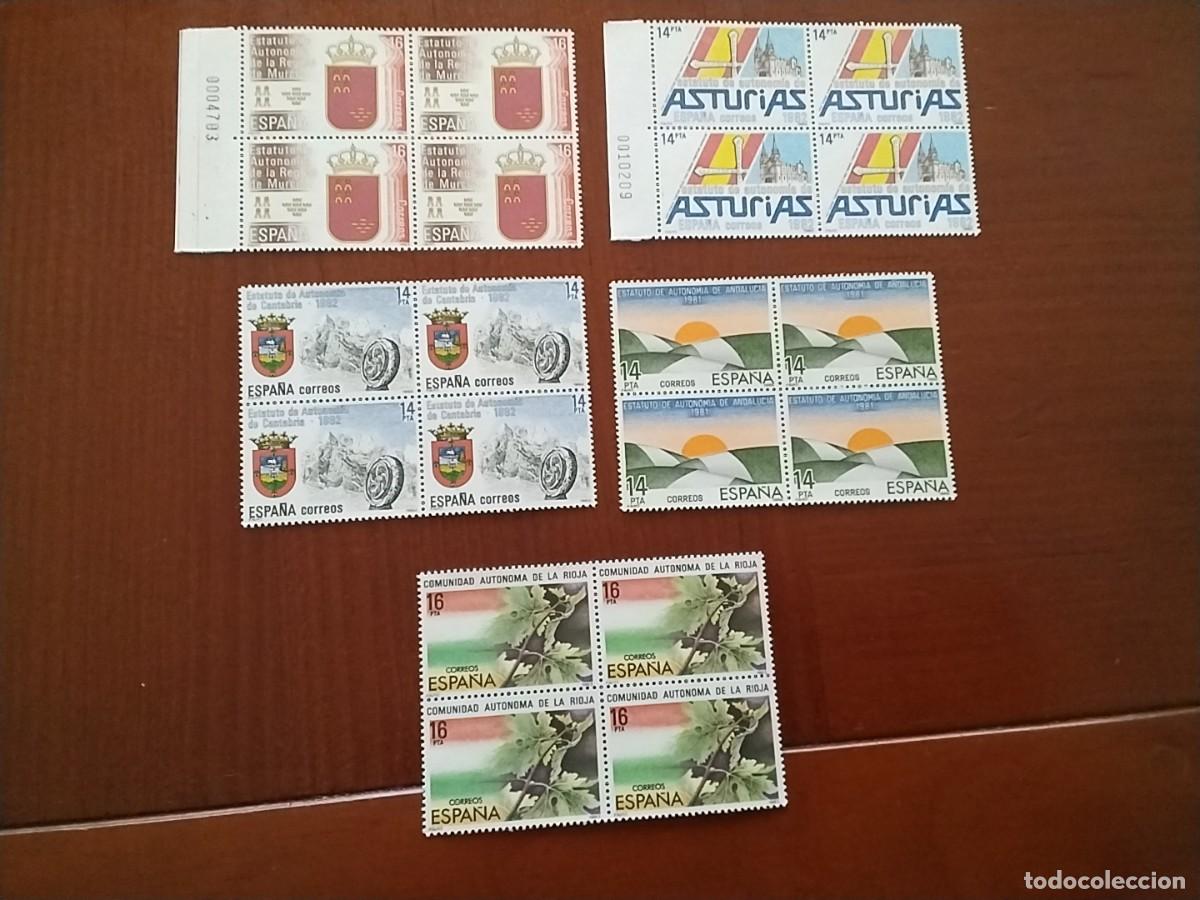 Sellos: Lote sellos Espa&ntilde;a en bloque de 4 - Foto 1