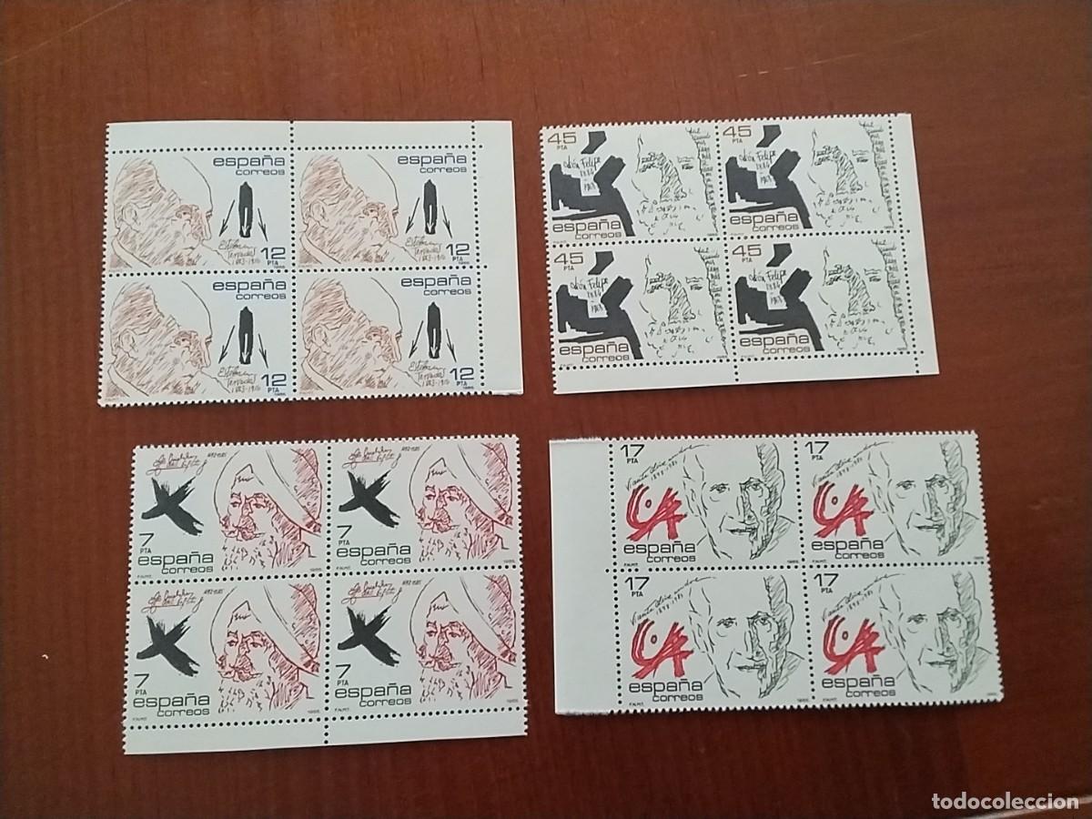 Sellos: Lote sellos Espa&ntilde;a en bloque de 4 - Foto 1