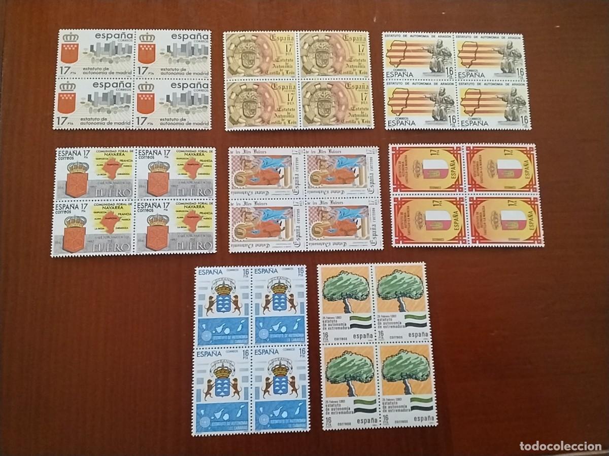 Sellos: Lote sellos Espa&ntilde;a en bloque de 4 - Foto 1