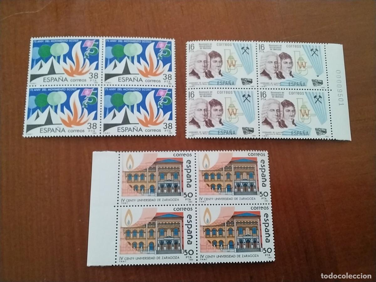 Sellos: Lote sellos Espa&ntilde;a en bloque de 4 - Foto 1