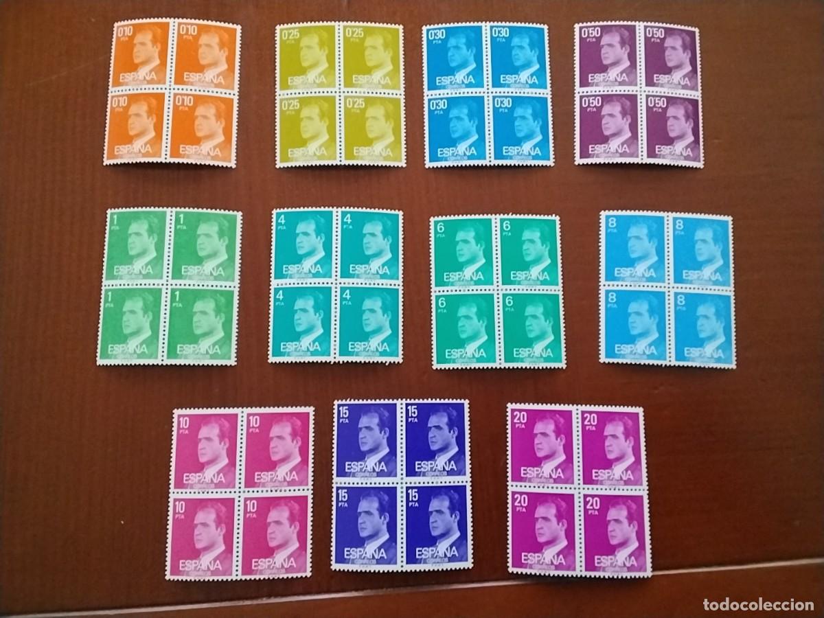 Sellos: Lote sellos Espa&ntilde;a en bloque de 4 - Foto 1