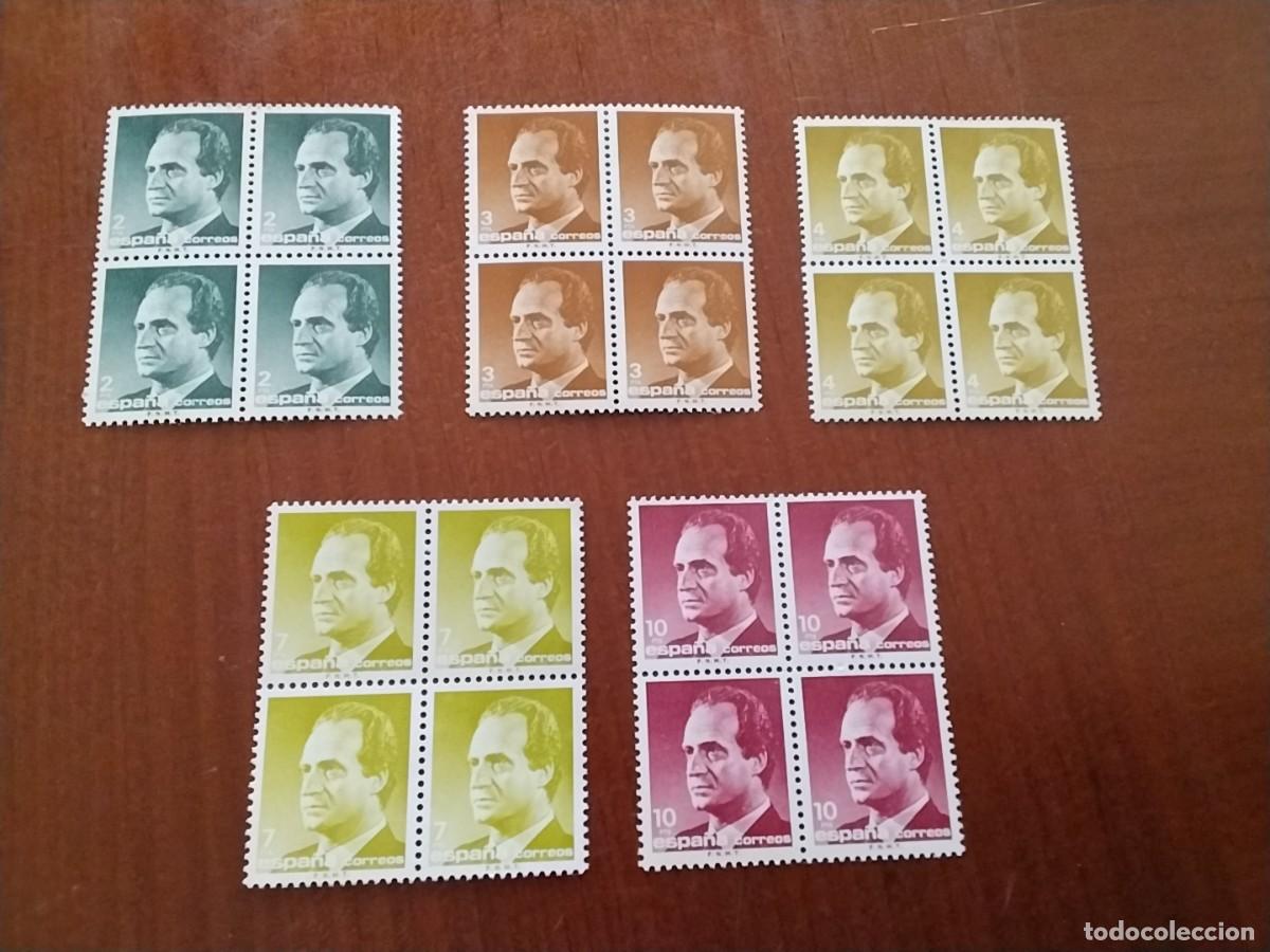 Sellos: Lote sellos Espa&ntilde;a en bloque de 4 - Foto 1