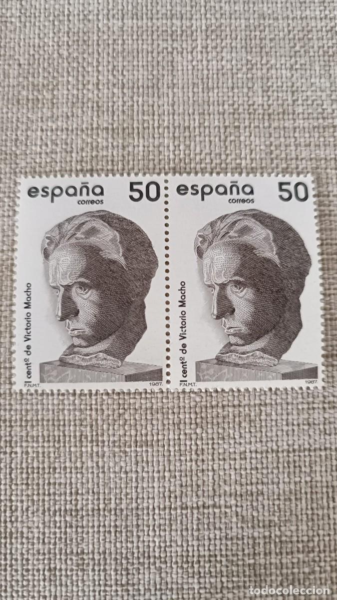 Sellos: Bloque 2 Sellos Victorio Macho - Foto 2