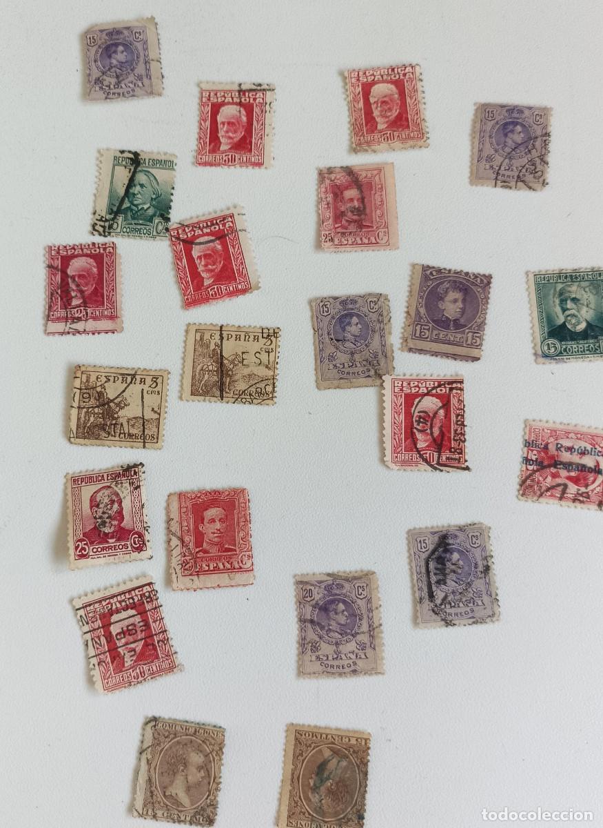 Sellos: Lote C, 22 sellos de Espa&ntilde;a Primer Centenario, Usados