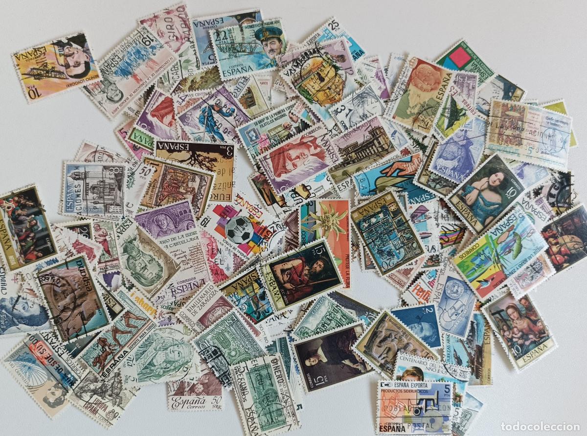 Sellos: Lote D, 190 sellos de Espa&ntilde;a, 1976 a 1980, Usados