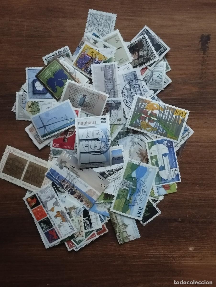 Sellos: L68. Alemania Federal. Lote de 150 sellos en usado