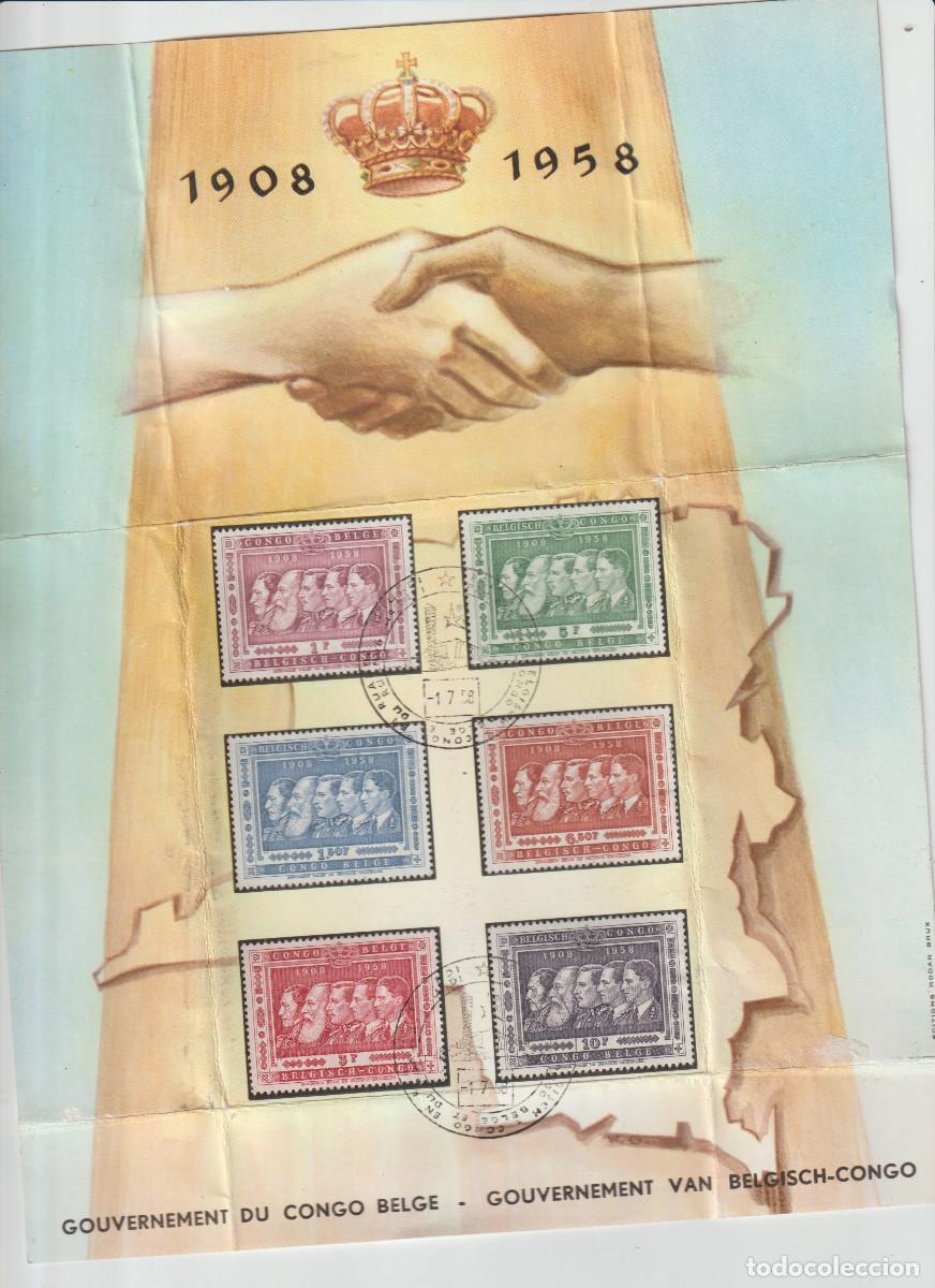 Sellos: DOCUMENTO SELLOS CONGO BELGA - Foto 1
