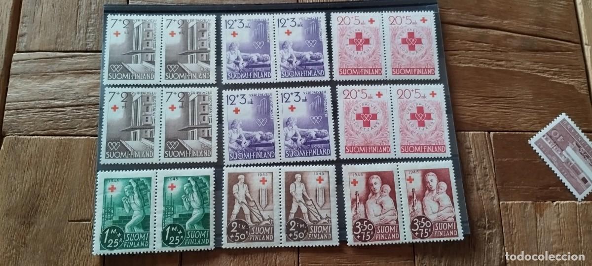 Sellos: Sellos de Finlandia en bloques de cuatro Cruz ❌