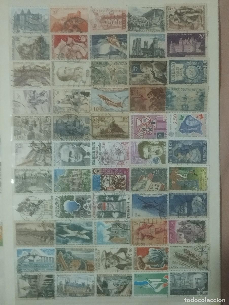 Sellos: 28.04/ Francia. Lote de 110 sellos en usado