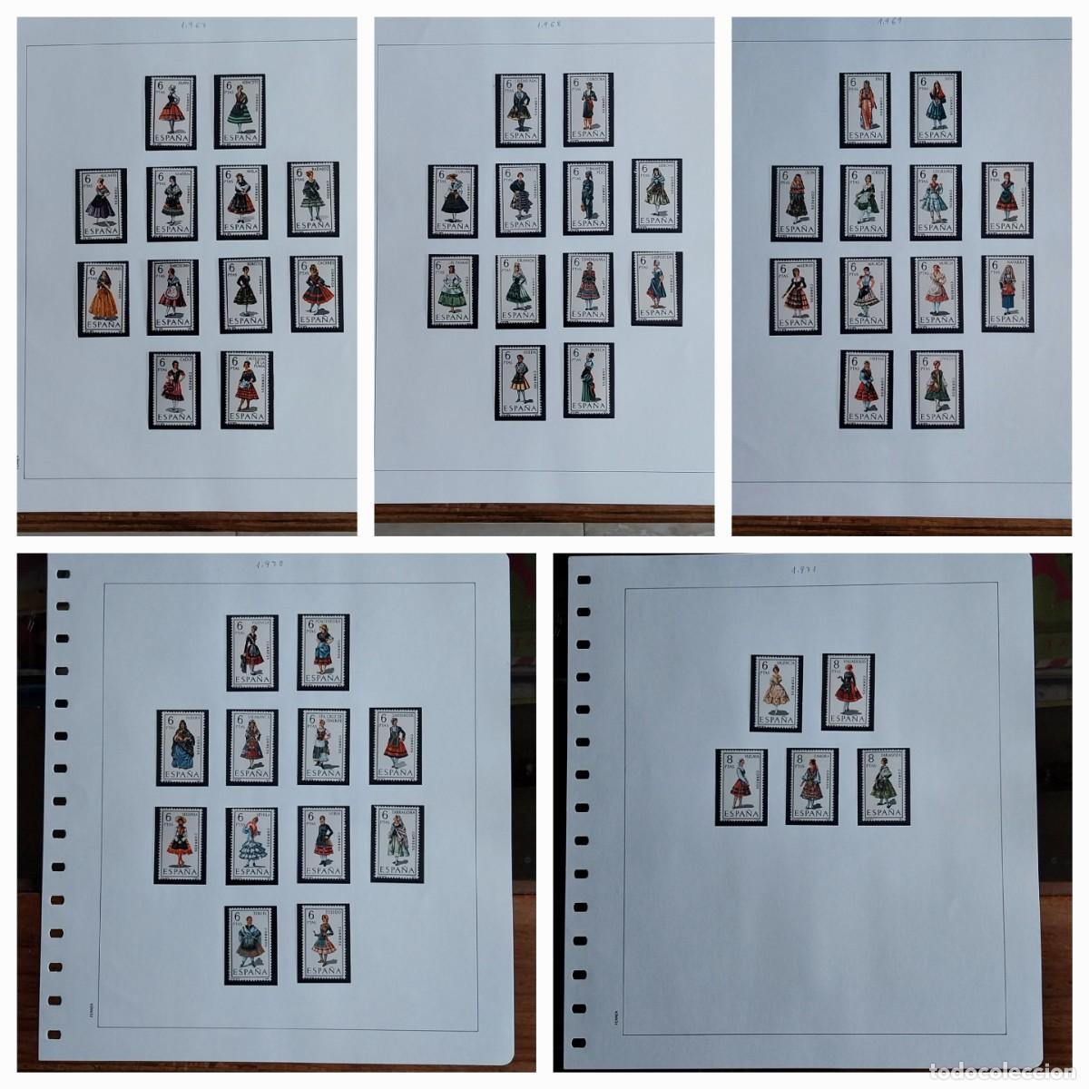 Sellos: Colecci&oacute;n Trajes regionales 1967-1971 - 3 juegos completos y nuevos - ver fotos