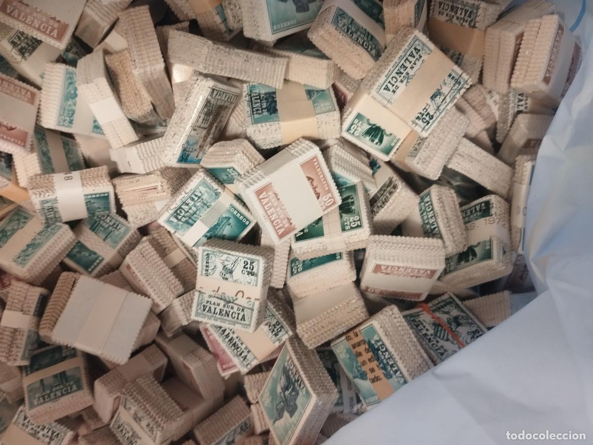Sellos: TKZ - B9. CONJUNTO DE 50000 SELLOS DE ESPA&Ntilde;A USADOS EN PASTILLAS PLAN SUR DE VALENCIA