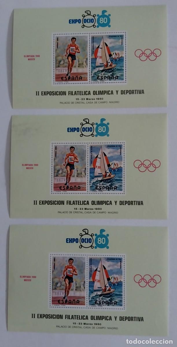 Sellos: Sellos EXPO OCIO 1980 Ol&iacute;mpica Espa&ntilde;a - 3 juegos completos