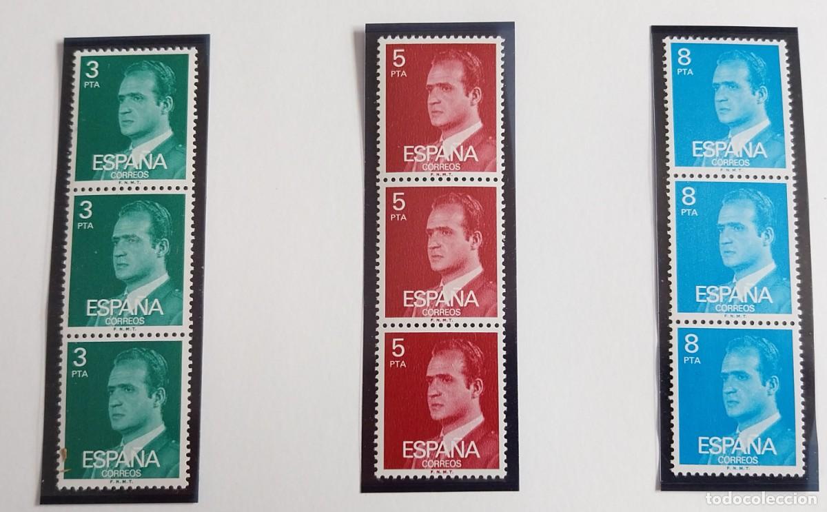 Sellos: Sellos Juan Carlos I - Colecci&oacute;n Tr&iacute;pticos 1976 -3 juegos completos