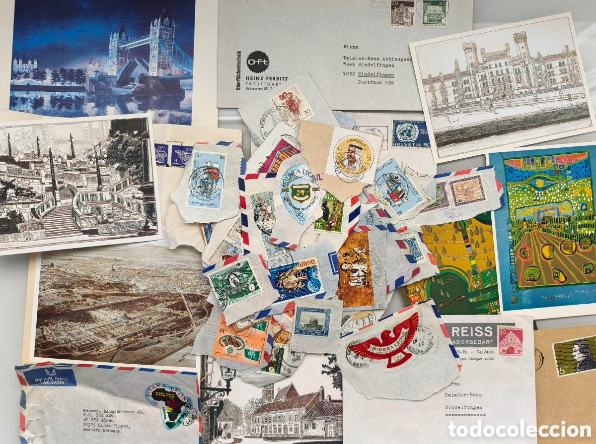 Sellos: Lote de sellos, cartas y postales