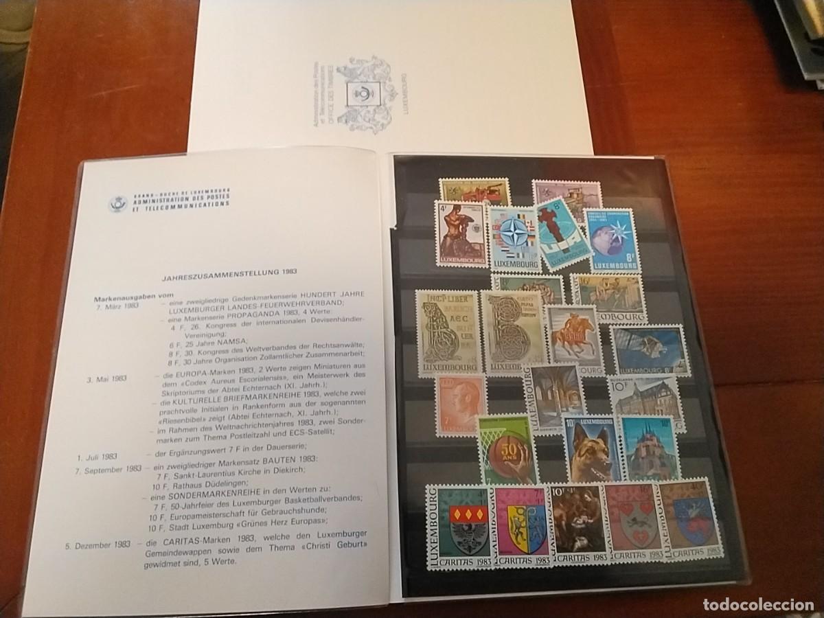 Sellos: Sellos Luxemburgo 1983 completo