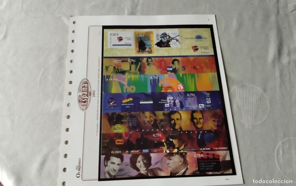Sellos: A&Ntilde;O 2002 HOJA COMPLETA EXPOSICION MUNDIAL DE FILATELIA JUVENIL , EDIFIL 3943 , MONTADA EN HOJA