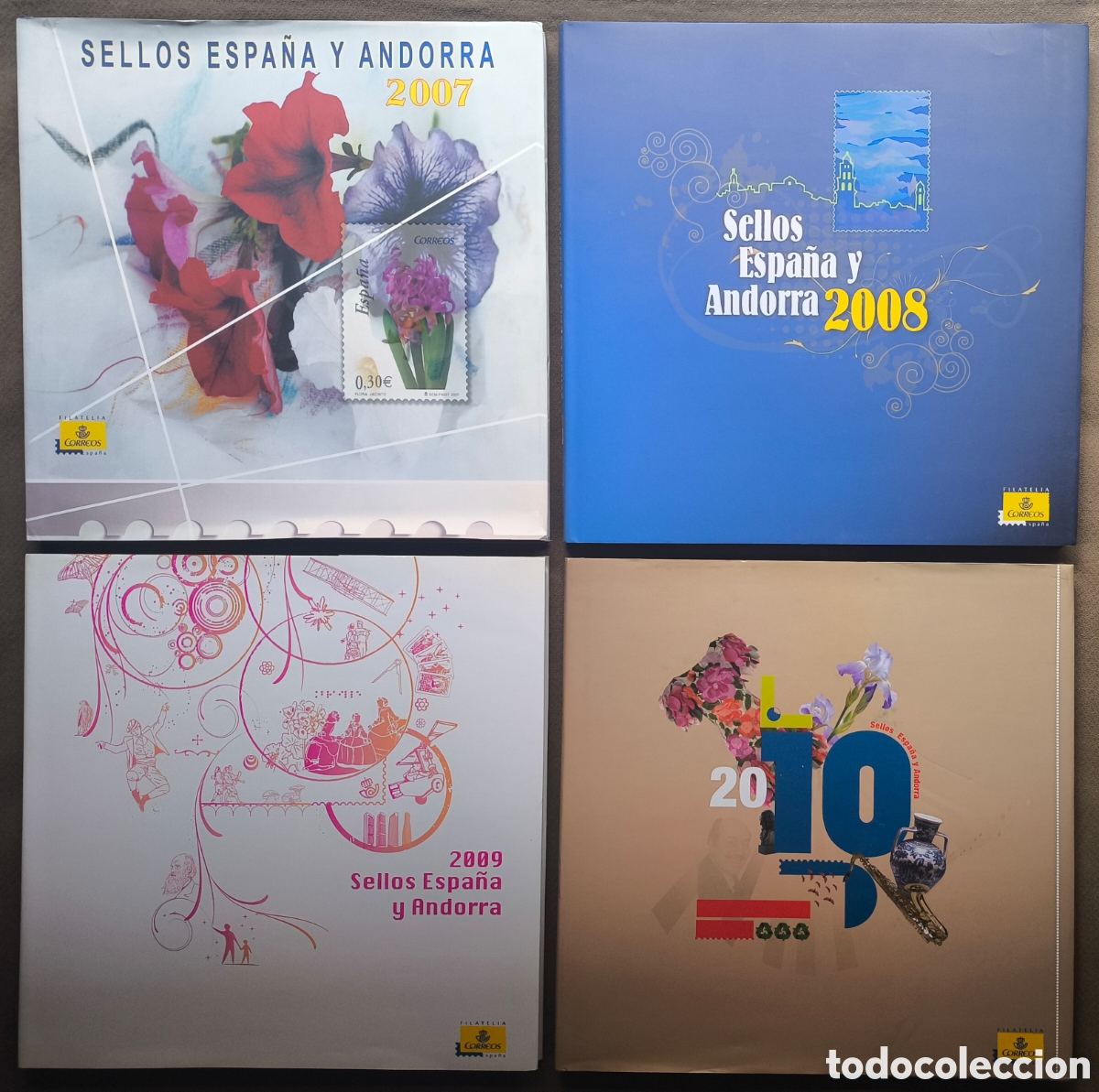 Sellos: FILATELIA SELLOS DE ESPA&Ntilde;A Y ANDORRA 2007 - 2019 VALORES EN EL TIEMPO